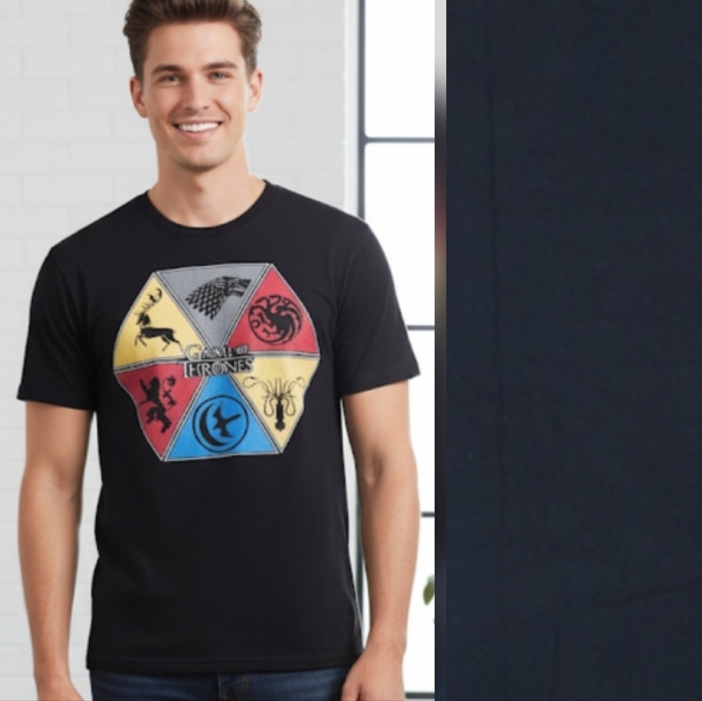 HBO Game Of Thrones Black Short Sleeve T-Shirt Size L